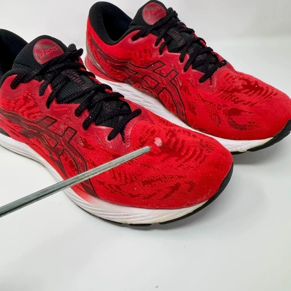Asics Gel-Cumulus 23‎ Shoes Mens 13 Red Black Running Road Cushioned 1011B012